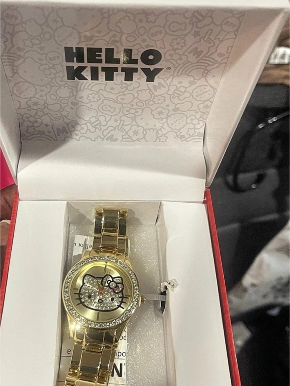 Hello Kitty Watch Gold-Tone Bracelet NWT